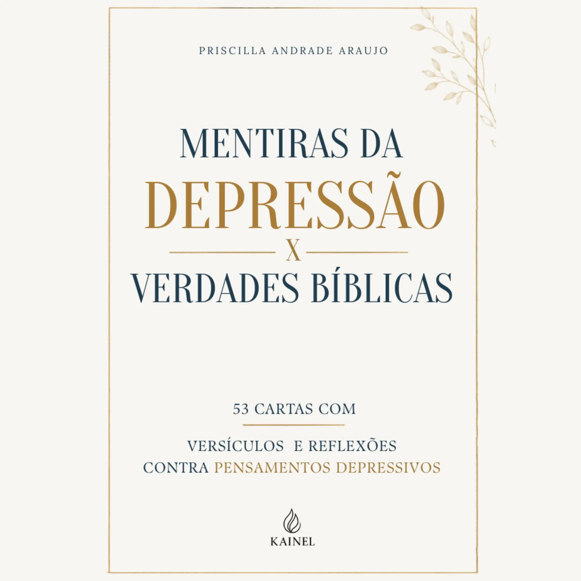 Cards Mentiras da Depressão x Verdades Bíblicas